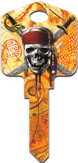 Skull and Swords Key